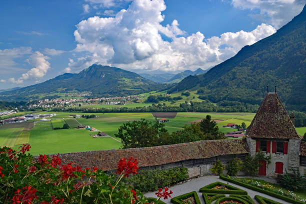 istock Beautiful views in Gruyeres 1013162678