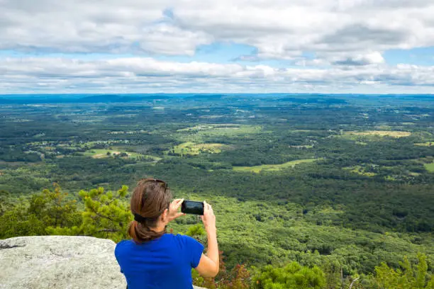 Photo of Woman takes a snpashot of the Hudson Valley, NY