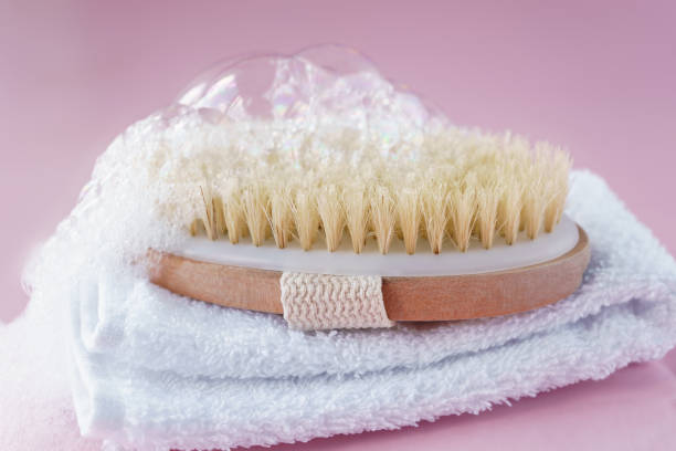 istock skin care theme. brush with foam bubbles 1013190902
