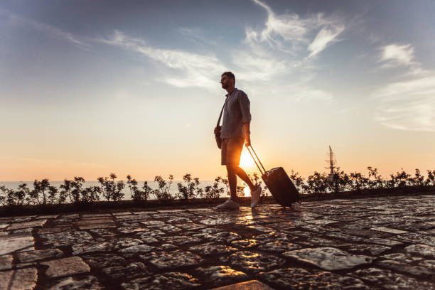 istock Modern tourist by the sea 1013201924
