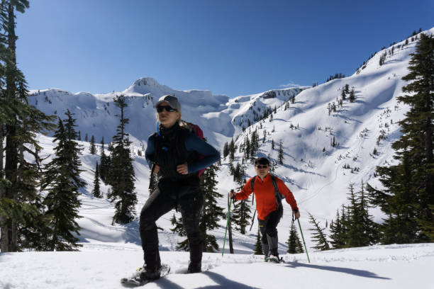 istock Snowshoeing in the snow 1013202044