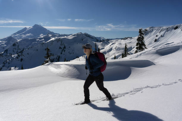 istock Snowshoeing in the snow 1013202046