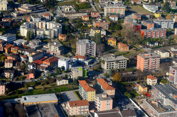 istock Lugano, Switzerland. Aerial view 1013202444