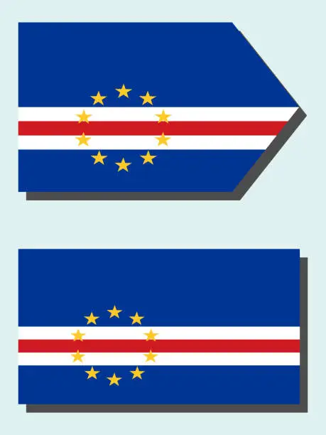 Vector illustration of Cape Verde flag