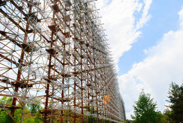 istock Duga, a Soviet over-the-horizon (OTH) radar system as part of the Sovietic anti-ballistic missile early-warning network, Chernobyl 1013213826