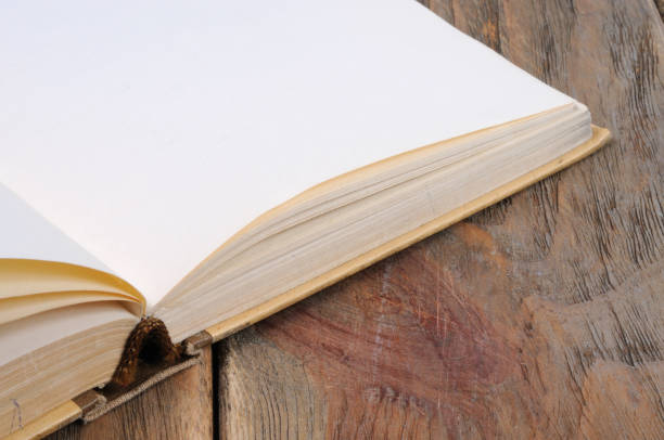 istock Opened book on a wooden background. 1013256406