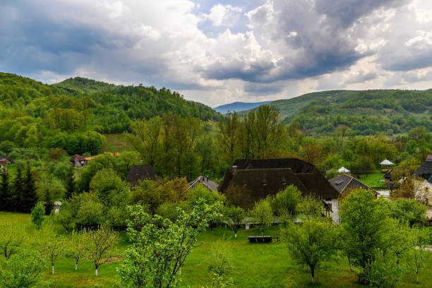 Little mountain village in Romania