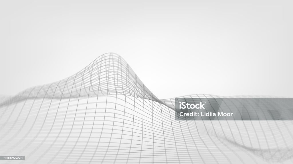 Wave Geogrid Pattern Design Grid With Waves Stock Illustration - Download Image Now - Graph, Grid ...