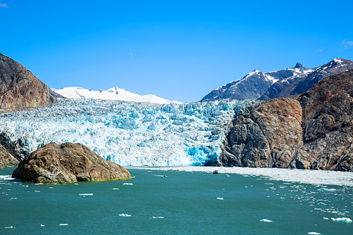 South Sawyer Glacier at the end of Tracy Arm in Tracy Arm-Fords Terror Wilderness, Alaska.