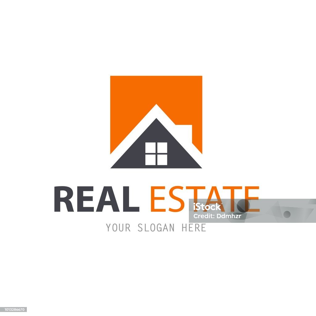 Abstract house logo design template. Business vector icon. Real Estate Logo stock vector