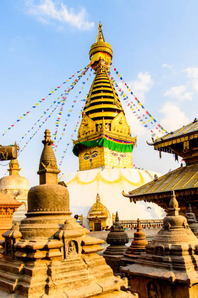 istock Swayambhunath (Swayambu or Swoyambhu), an ancient religious architecture atop a hill, Kathmandu, Nepal 1013293706
