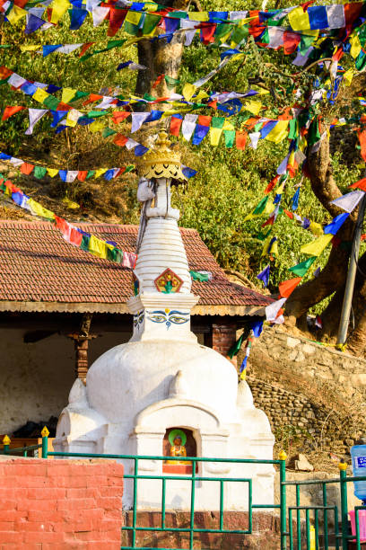 istock Swayambhunath (Swayambu or Swoyambhu), an ancient religious architecture atop a hill, Kathmandu, Nepal 1013293966