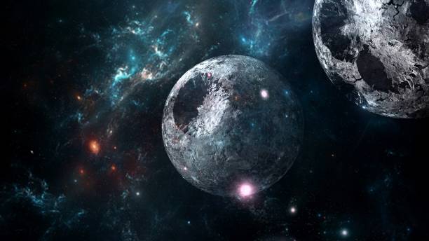 istock Planets and galaxy, science fiction wallpaper. 1013296222