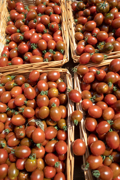 istock Overhead view of cherry tomatoes 1013342448