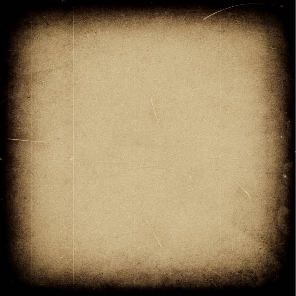 istock Beige vintage background with dark frame, old paper texture, grunge, scratch, retro 1013342938
