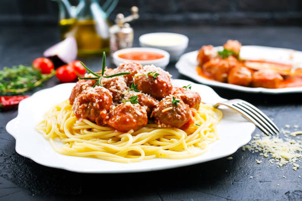 istock SaveDownload Previewspaghetti and meat balls 1013371704