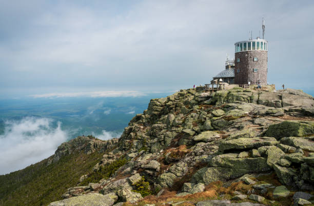 Whiteface Mountain View from on top of Whiteface Mountain in upstate New York. whiteface mountain stock pictures, royalty-free photos & images