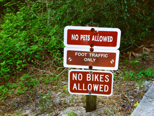 istock No Pets, No Bikes Sign 1013377602