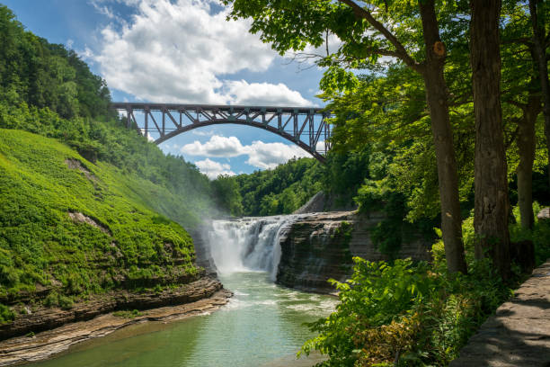 Letchworth State Park Letchworth State Park on a sun filled spring day. letchworth state park stock pictures, royalty-free photos & images