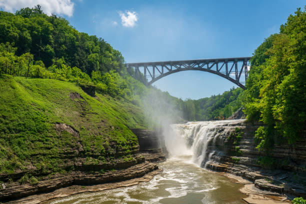 Letchworth State Park Letchworth State Park on a sun filled spring day. letchworth state park stock pictures, royalty-free photos & images