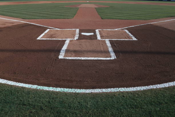 istock Baseball infield Home plate 1013393348