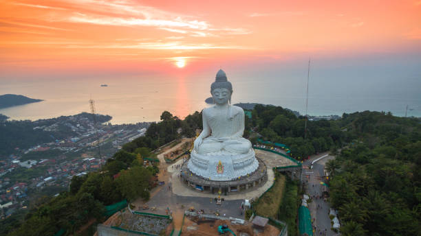 istock aerial view sunset Phuket big Buddha Thailand 1013402522