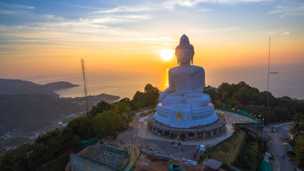 istock aerial view sunset Phuket big Buddha Thailand 1013402870