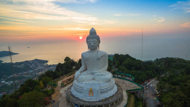 istock aerial view sunset Phuket big Buddha Thailand 1013402896