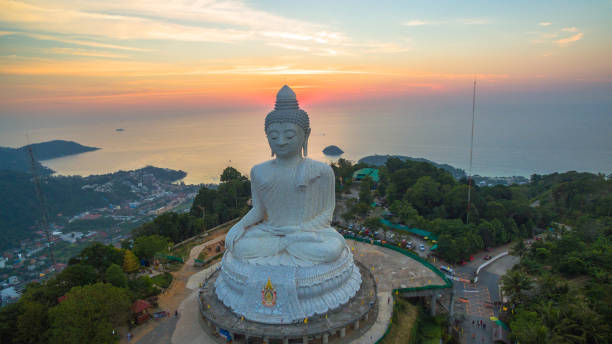 istock aerial view sunset Phuket big Buddha Thailand 1013402906