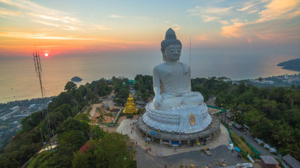 istock aerial view sunset Phuket big Buddha Thailand 1013402922