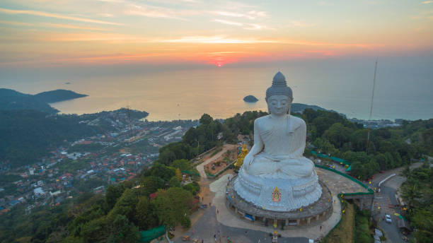 istock aerial view sunset Phuket big Buddha Thailand 1013402934