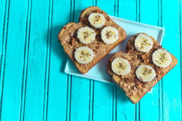 istock Peanut Butter & Banana Bread Slices 1013414262