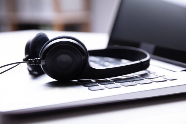 istock Close-up Of An Earphone 1013427622