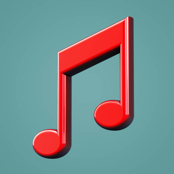 istock Volumetric music icon. Musical note symbol 1013432430