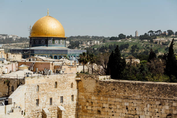 istock Jerusalem old city and western wall. 1013450390