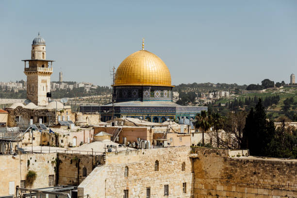 istock Jerusalem old city and western wall. 1013452452