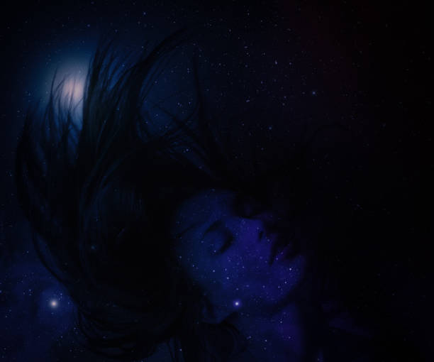 istock Woman with stars. 1013476496
