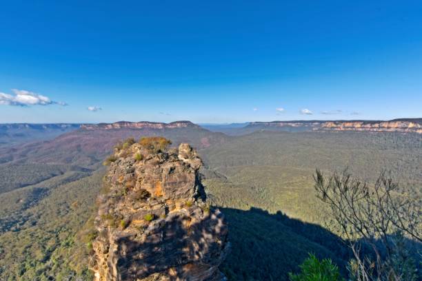 블루 마운틴 시드니 근처에서 세 자매 중 하나 - blue mountains australia sydney australia new south wales 뉴스 사진 이미지