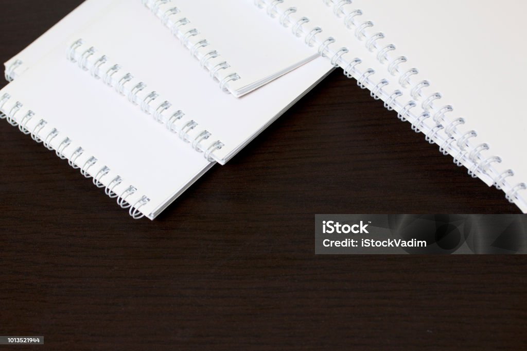 White Notebook Note White Spring Notebooks For Notes And Sketches Stock Photo - Download ...