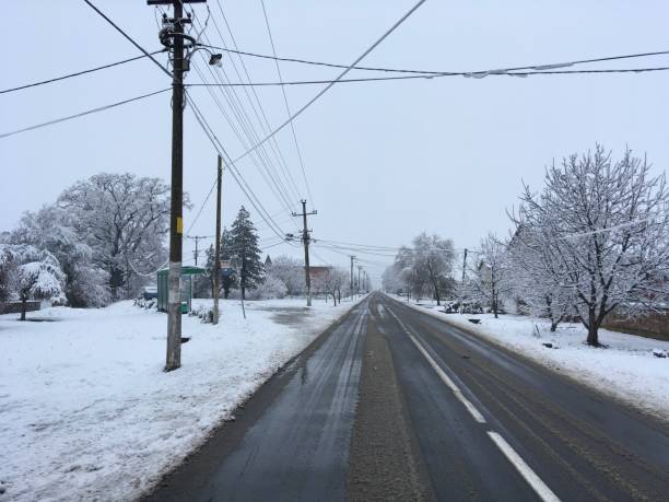 istock Snow in village 1013525028
