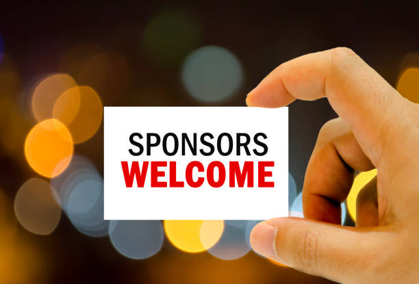 istock sponsors welcome written on business card 1013529604