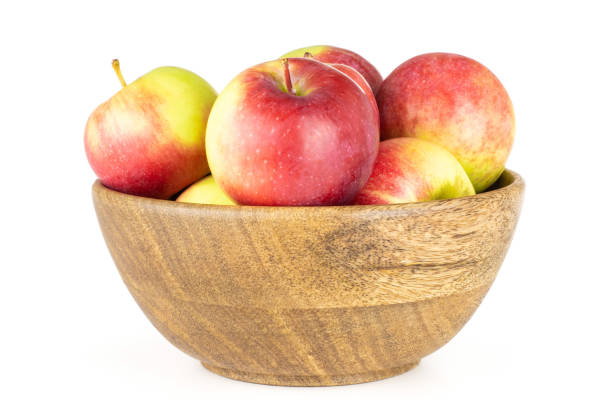 istock Fresh red apple james grieve isolated on white 1013549222