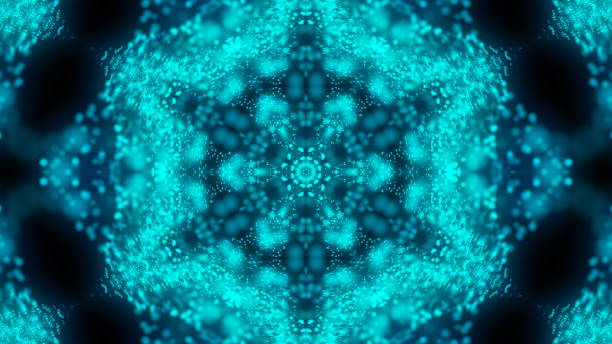 istock Beautiful abstract kaleidoscope - fractal flower, 3d render backdrop, computer generating background 1013555238