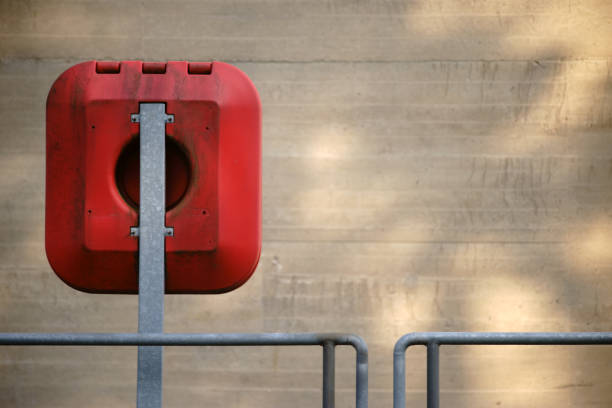 istock Emergency equipment at a weir 1013563922