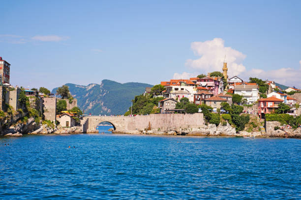 istock Beautiful Black Sea town with Kemere Bridge 1013564148