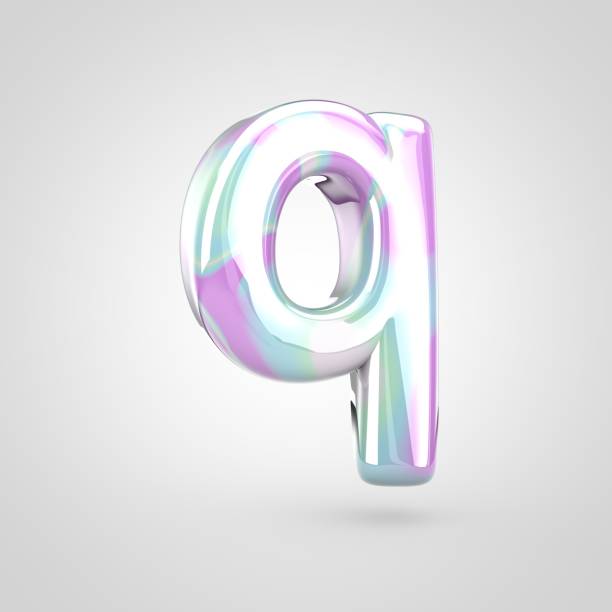 istock Unicorn skin letter Q lowercase isolated on white background. 1013567376