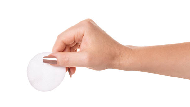 istock wadded disk in a female hand 1013581984