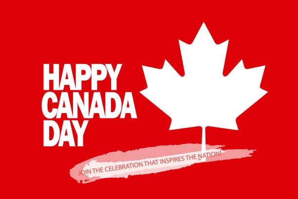 Happy Canada Day Vector Canada Day, 1th July, anniversary greeting card, flyer, poster designs - Illustration
Text, flag, Canada, Canadian Flag, Maple Leaf, Independence day, National Canada Festival, concept 150th anniversary stock illustrations