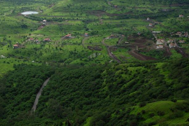istock Landscape greenery and mountain surrounding in rainy season 1013592004