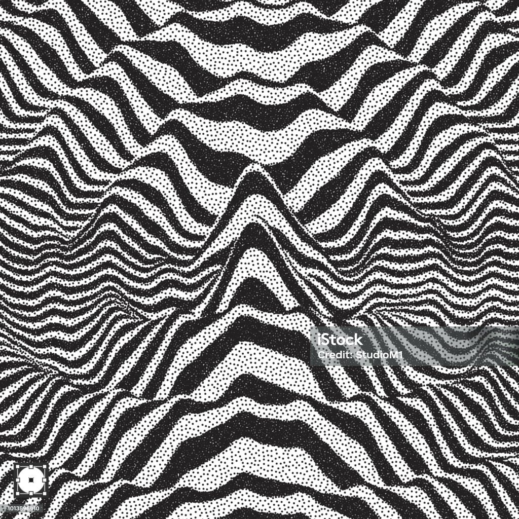 Waveform Distortion Indesign Waveform Background Dynamic Visual Effect Surface Distortion Black And ...